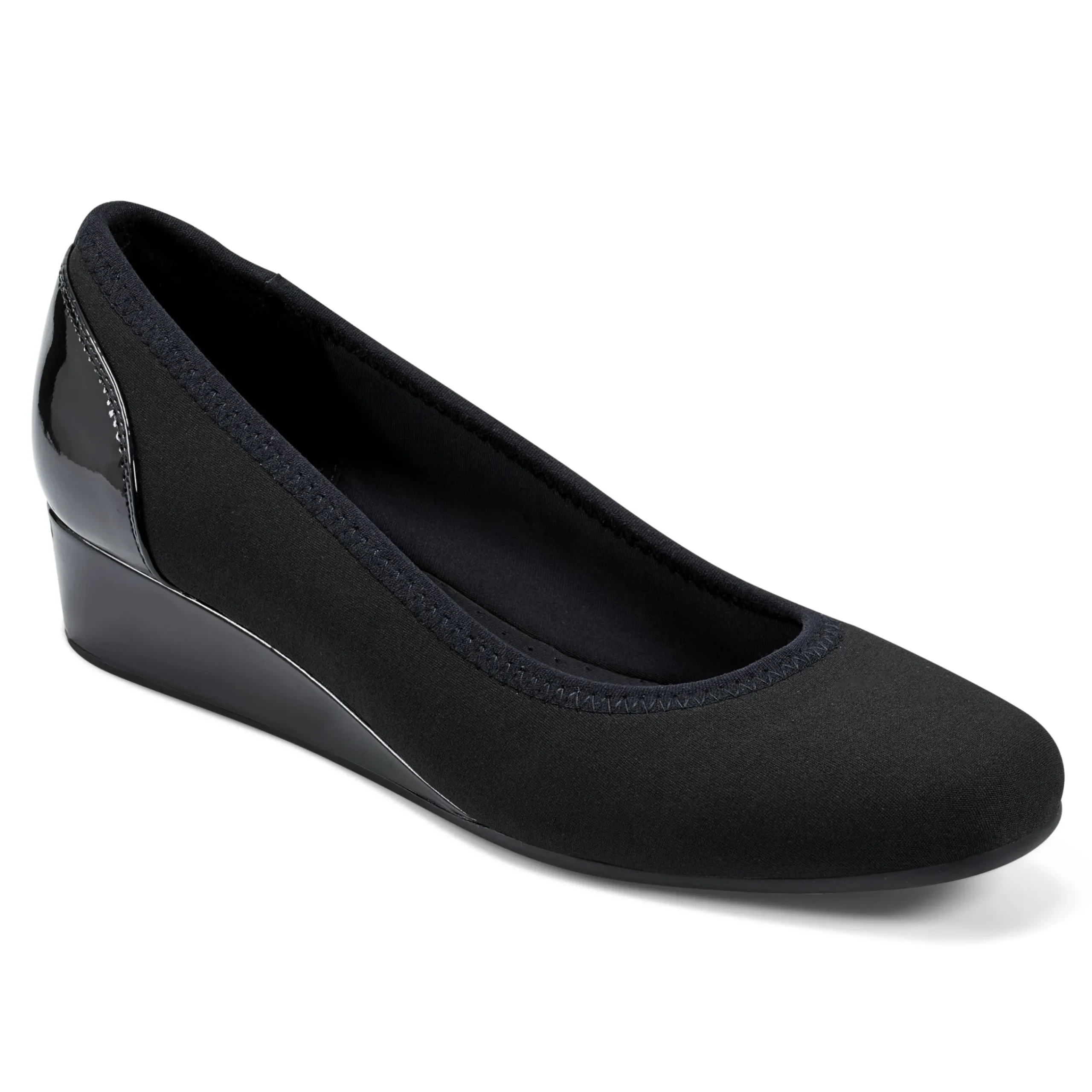 Discount Easy Spirit Gwenyth Slip On Wedges Black