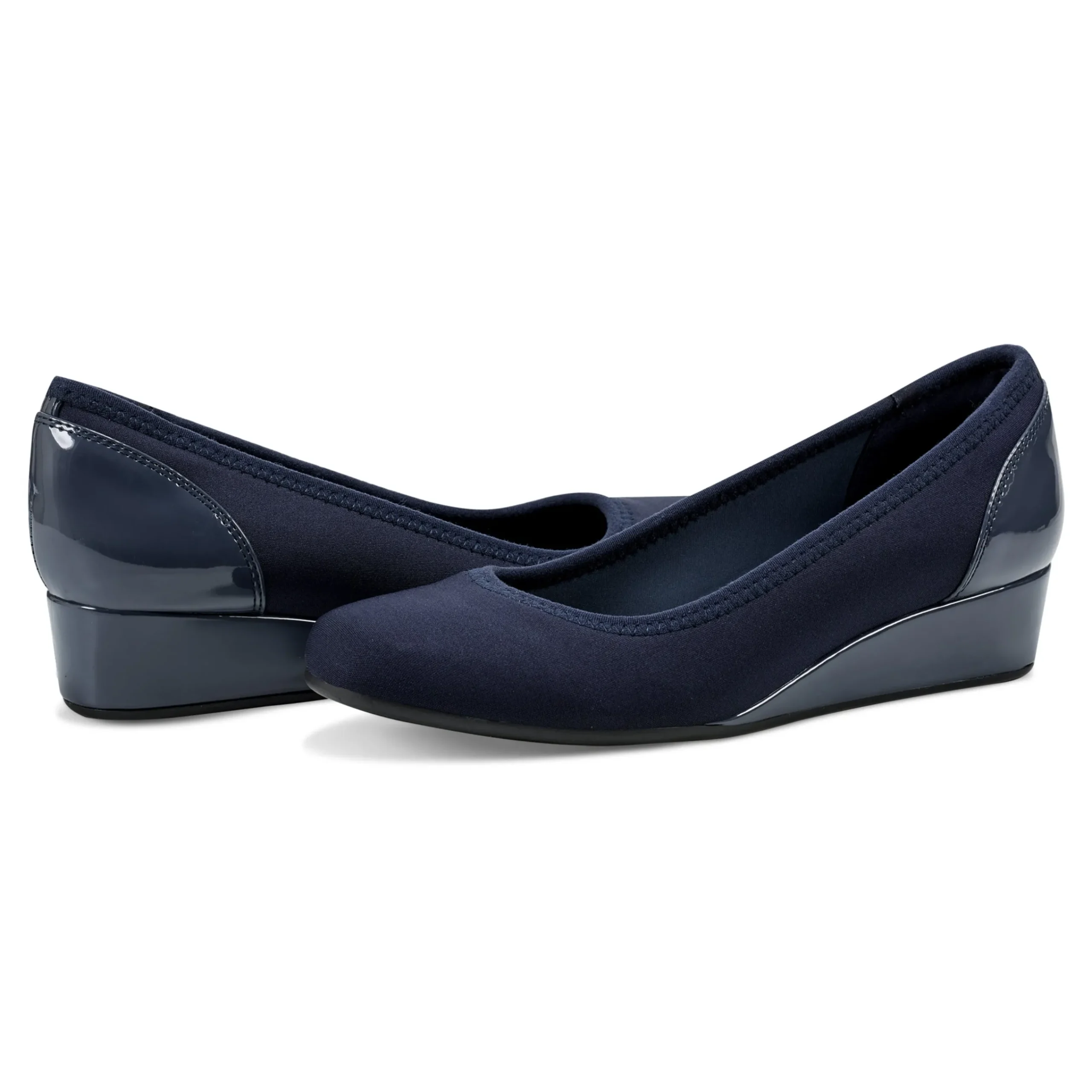 Clearance Easy Spirit Gwenyth Slip On Wedges Navy