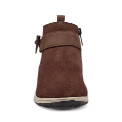 Clearance Easy Spirit Hadely Ankle Booties BrownSuede