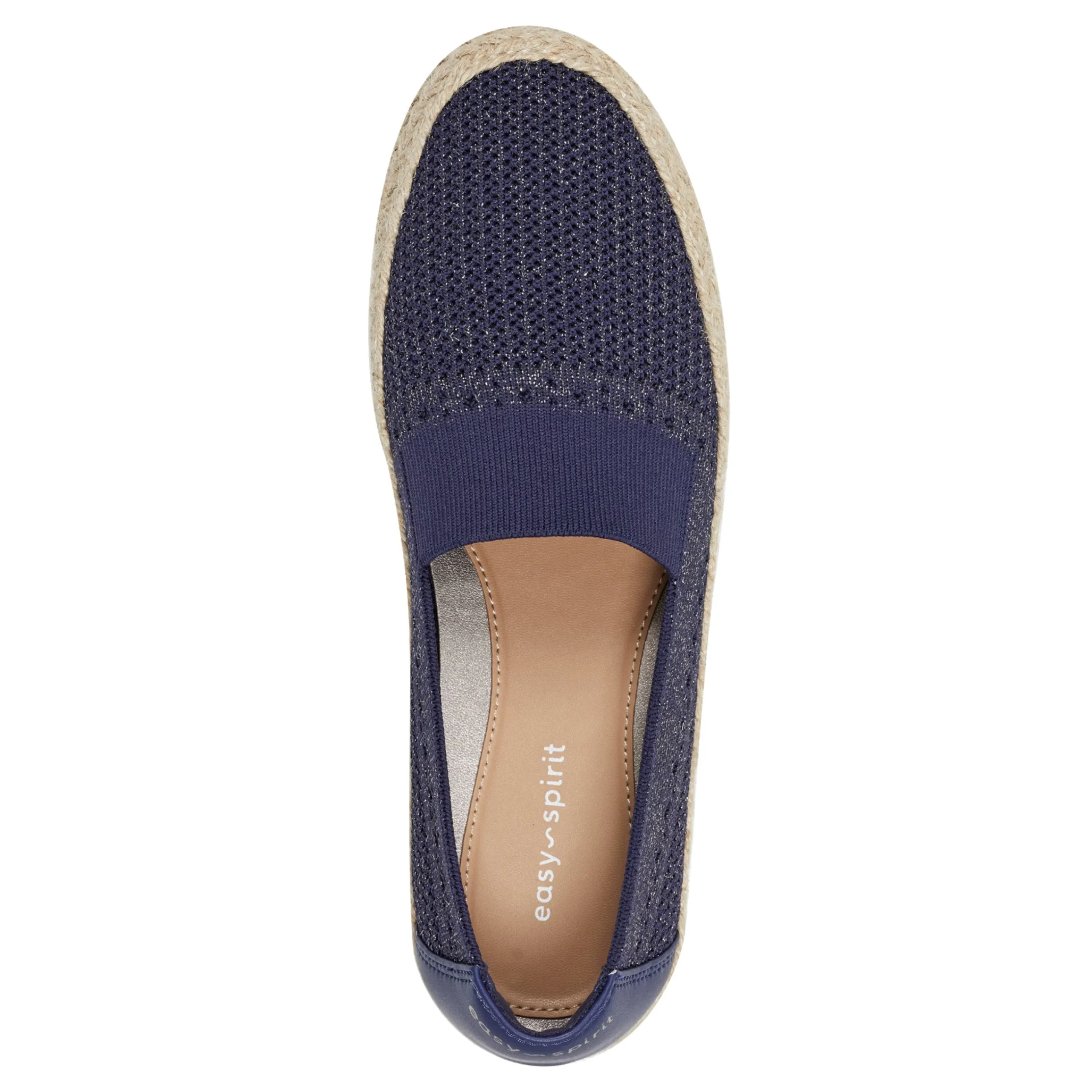 Online Easy Spirit Hassie Slip On Casual Espadrilles NavyMetallic