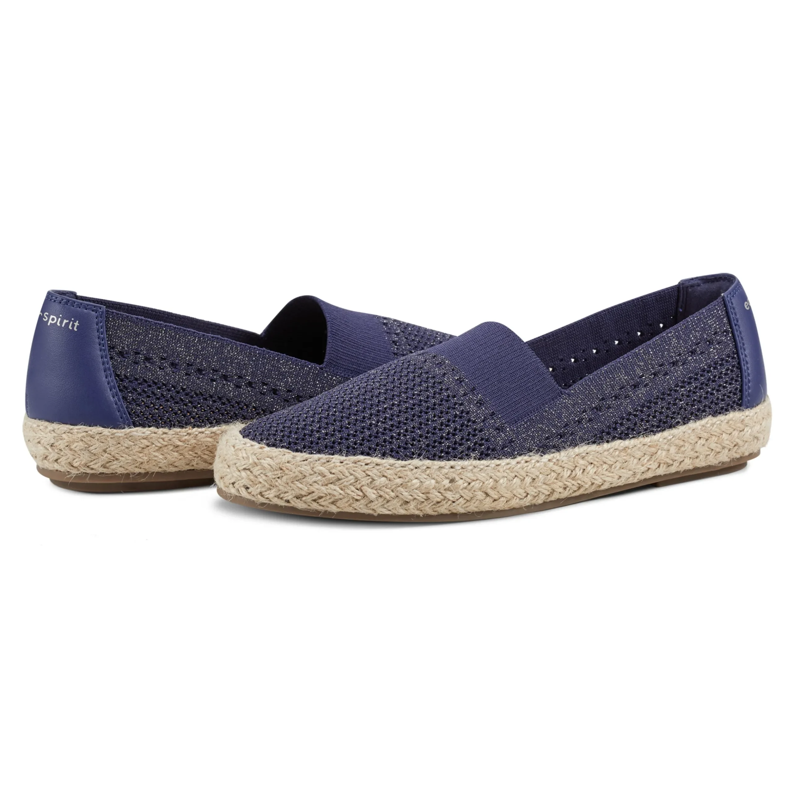 Online Easy Spirit Hassie Slip On Casual Espadrilles NavyMetallic