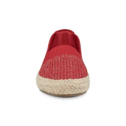 New Easy Spirit Hassie Slip On Casual Espadrilles RedMetallic