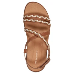 New Easy Spirit Ivani Platform Sandals BrownLeather