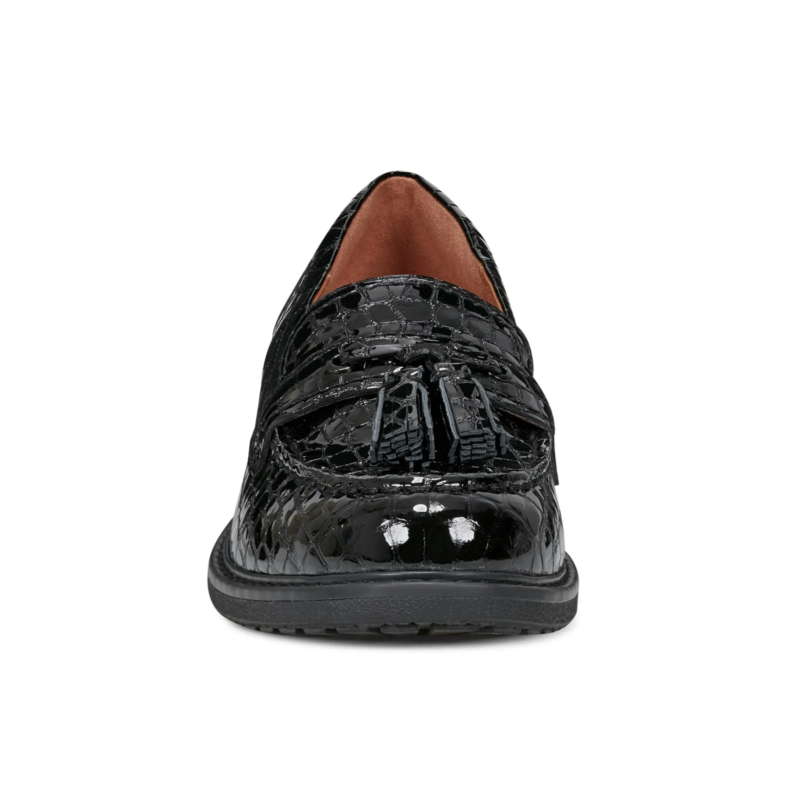 Discount Easy Spirit Janelle Casual Loafers BlackLeatherCroco