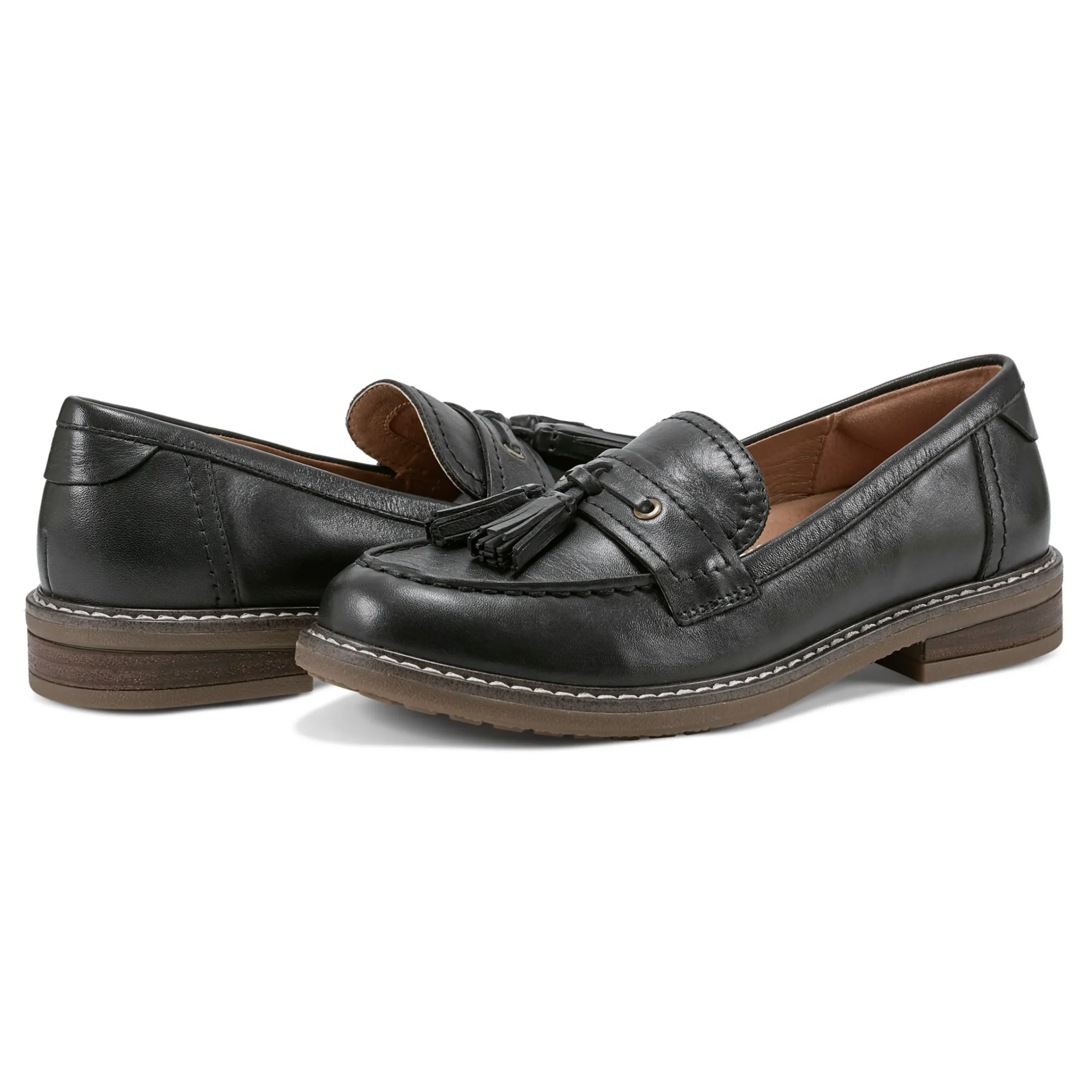 Online Easy Spirit Janelle Casual Loafers BlackLeather