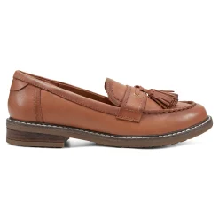 Sale Easy Spirit Janelle Casual Loafers BrownLeather