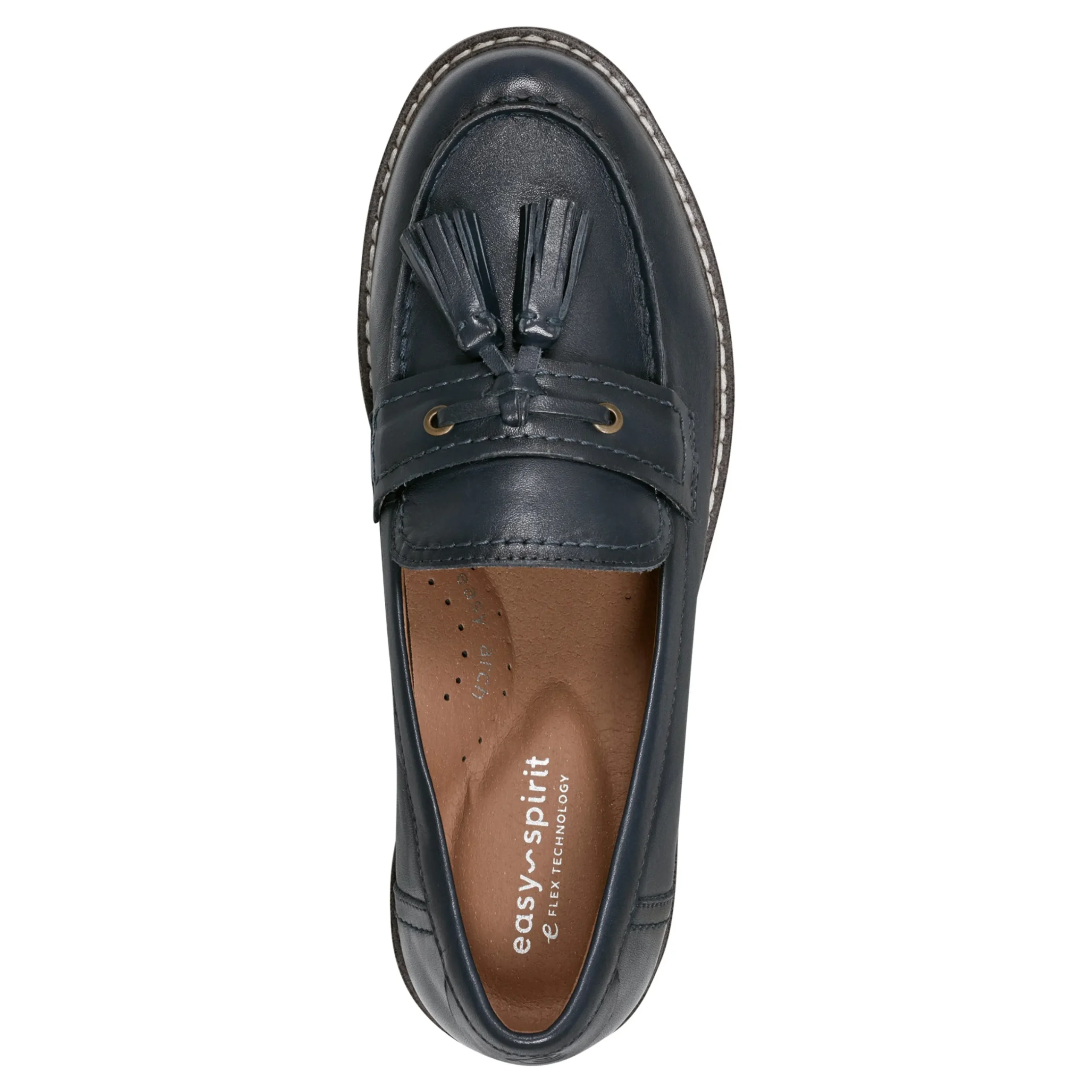 Online Easy Spirit Janelle Casual Loafers NavyLeather