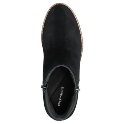 Clearance Easy Spirit Jayda Casual Wedge Booties BlackSuede