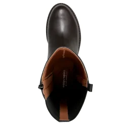 Hot Easy Spirit Jema Tall Shaft Casual Boots DarkBrownLeather