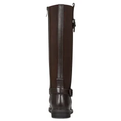 Hot Easy Spirit Jema Tall Shaft Casual Boots DarkBrownLeather