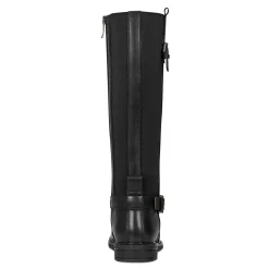 Hot Easy Spirit Jema Tall Shaft Casual Boots BlackLeather