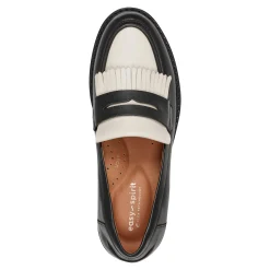 Discount Easy Spirit Jett Penny Loafers Black/IvoryLeather