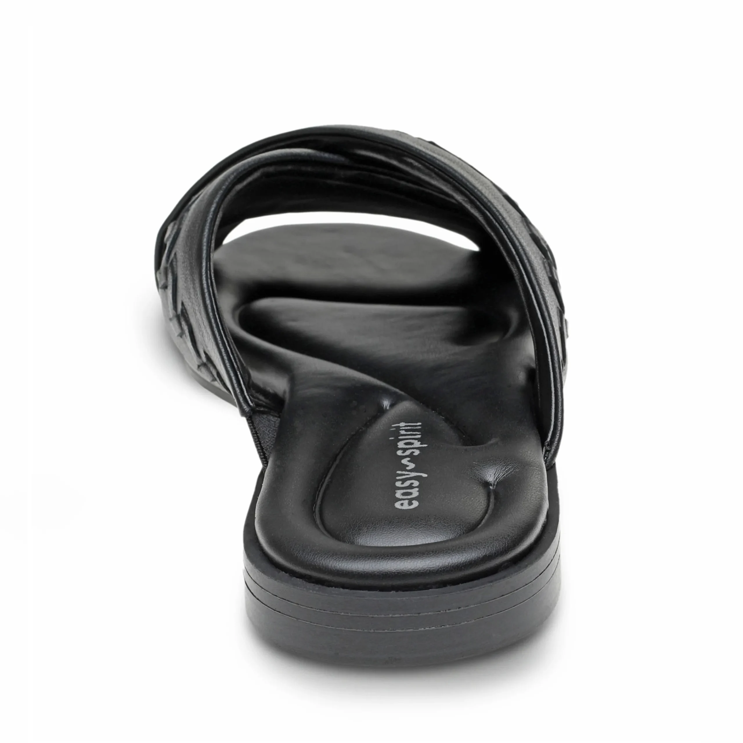 Best Easy Spirit Joella Slide Sandals BlackLeather