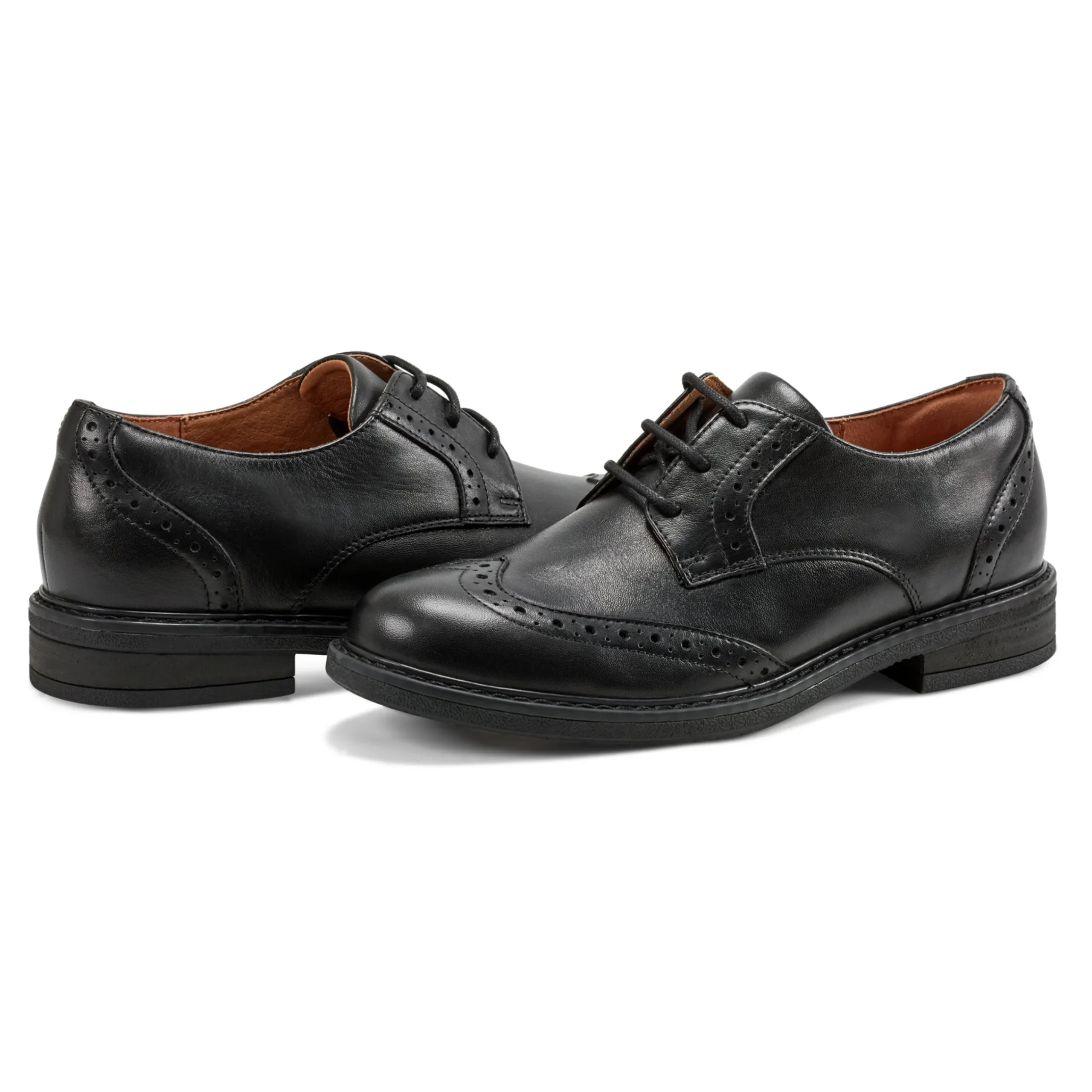 Sale Easy Spirit Jonah Lace Up Oxfords BlackLeather