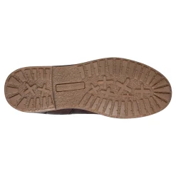 Outlet Easy Spirit Juana Block Heel Casual Boots DarkBrownLeather