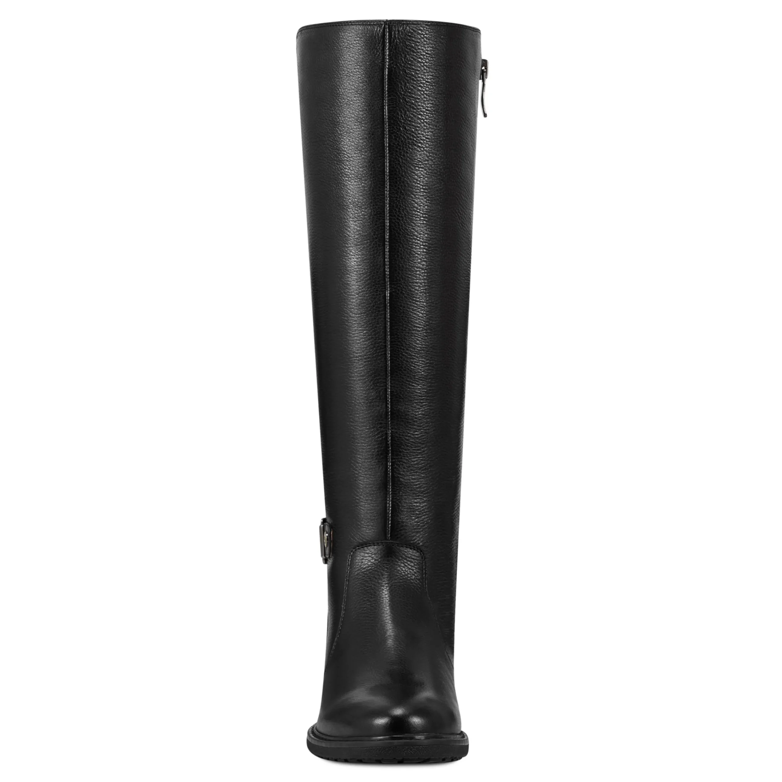 Easy Spirit Juana Block Heel Casual Boots BlackLeather