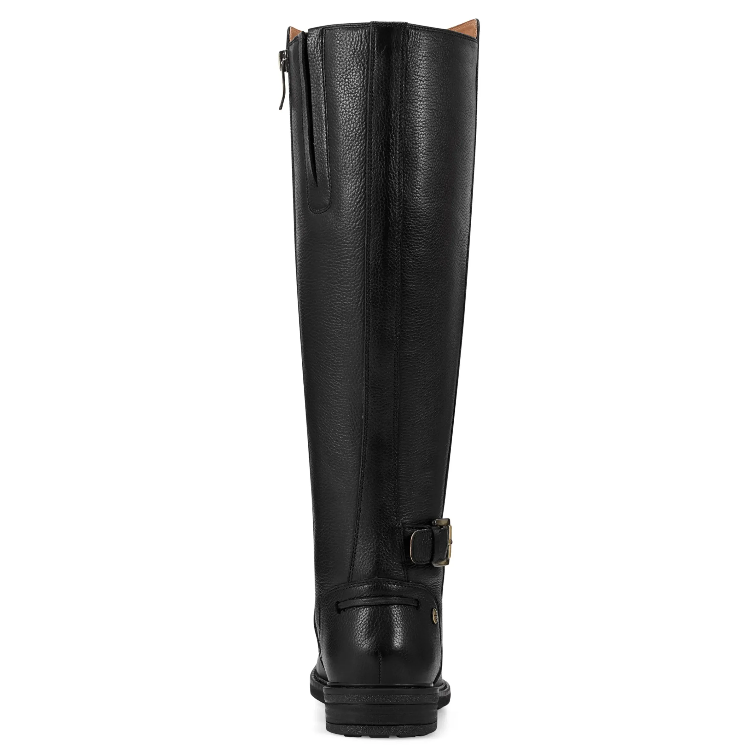 Easy Spirit Juana Block Heel Casual Boots BlackLeather