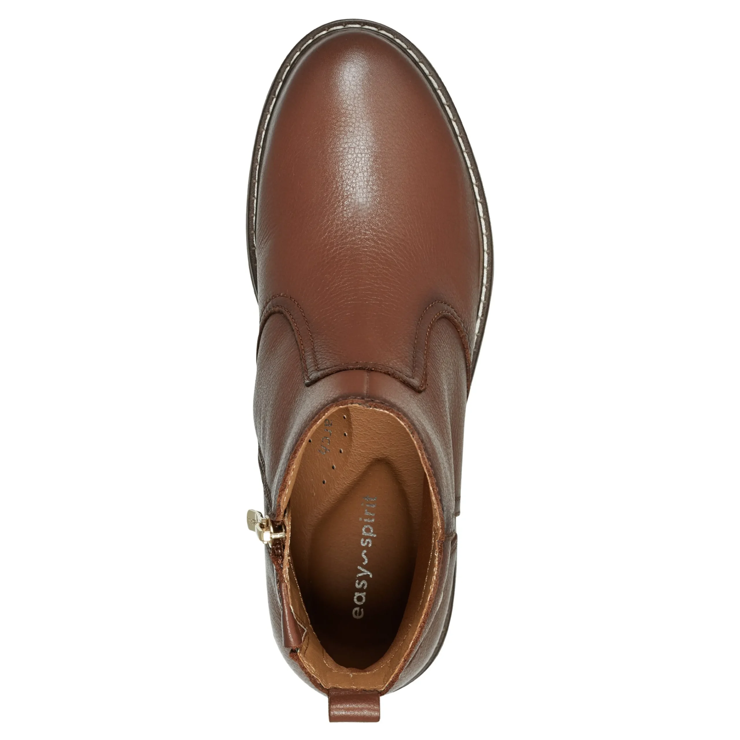 Hot Easy Spirit Juna Casual Booties BrownLeather