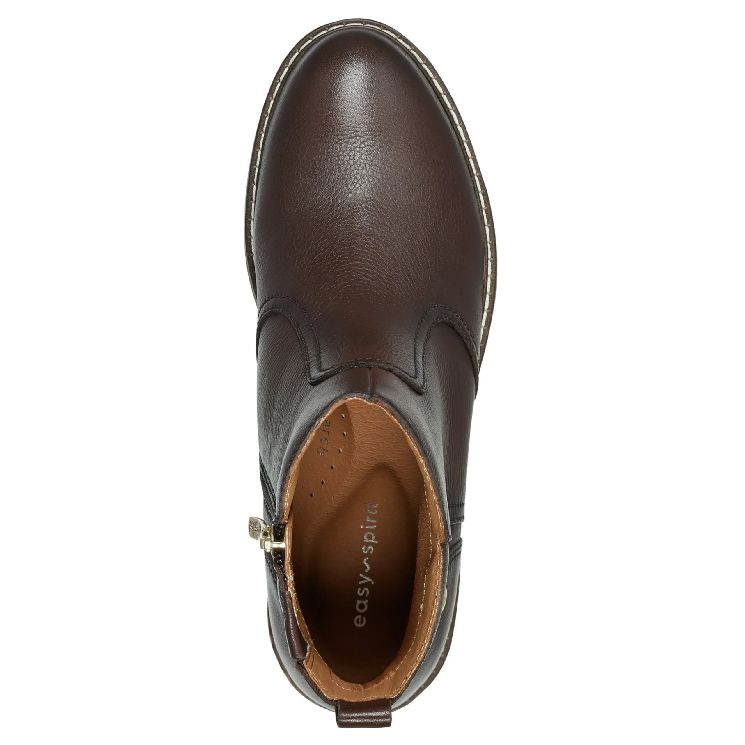 Best Easy Spirit Juna Casual Booties BrownLeather