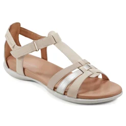 Outlet Easy Spirit Leia Adjustable Ankle Strap Sandals LigthNatural