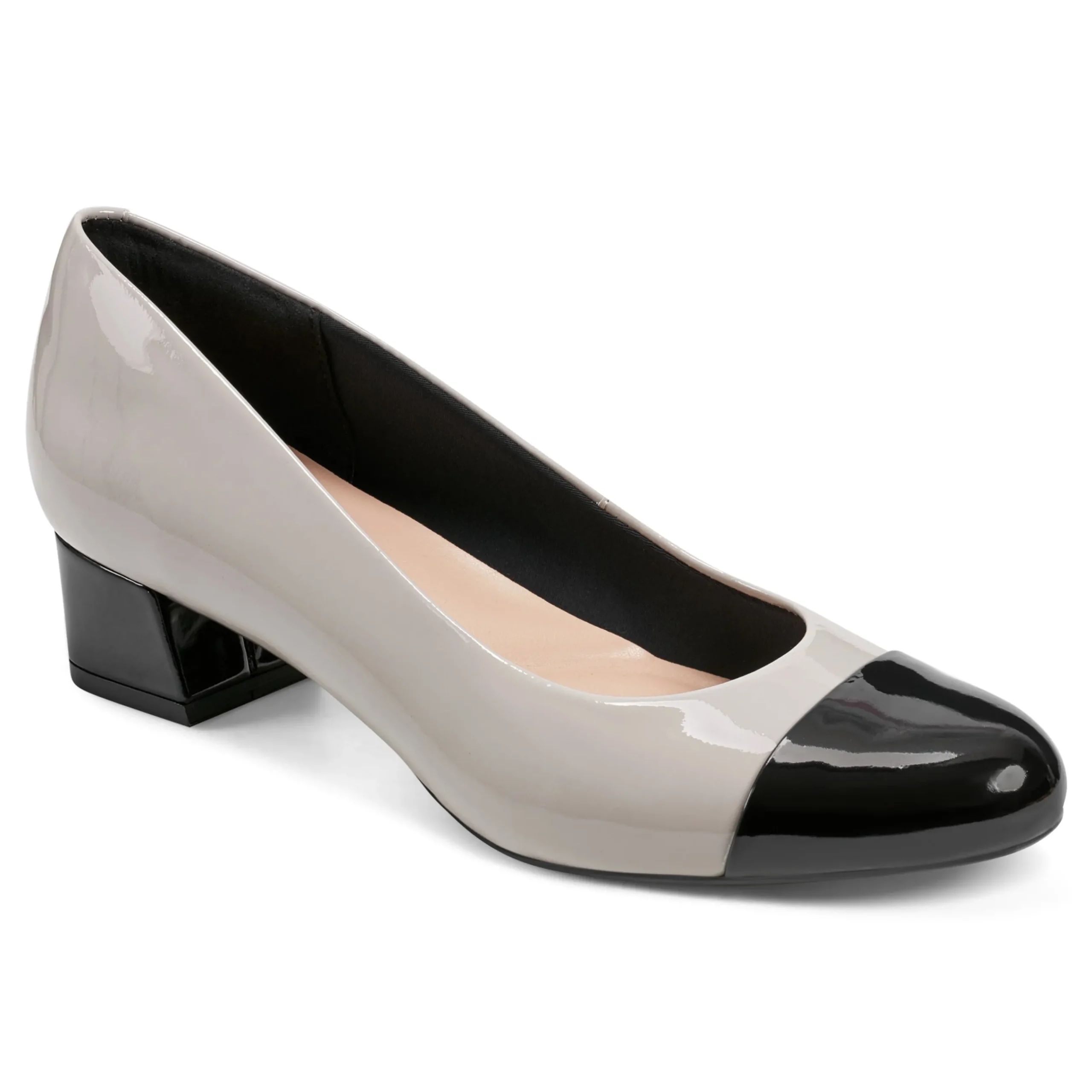 Clearance Easy Spirit Libie Dress Pumps GreyPatentLeather
