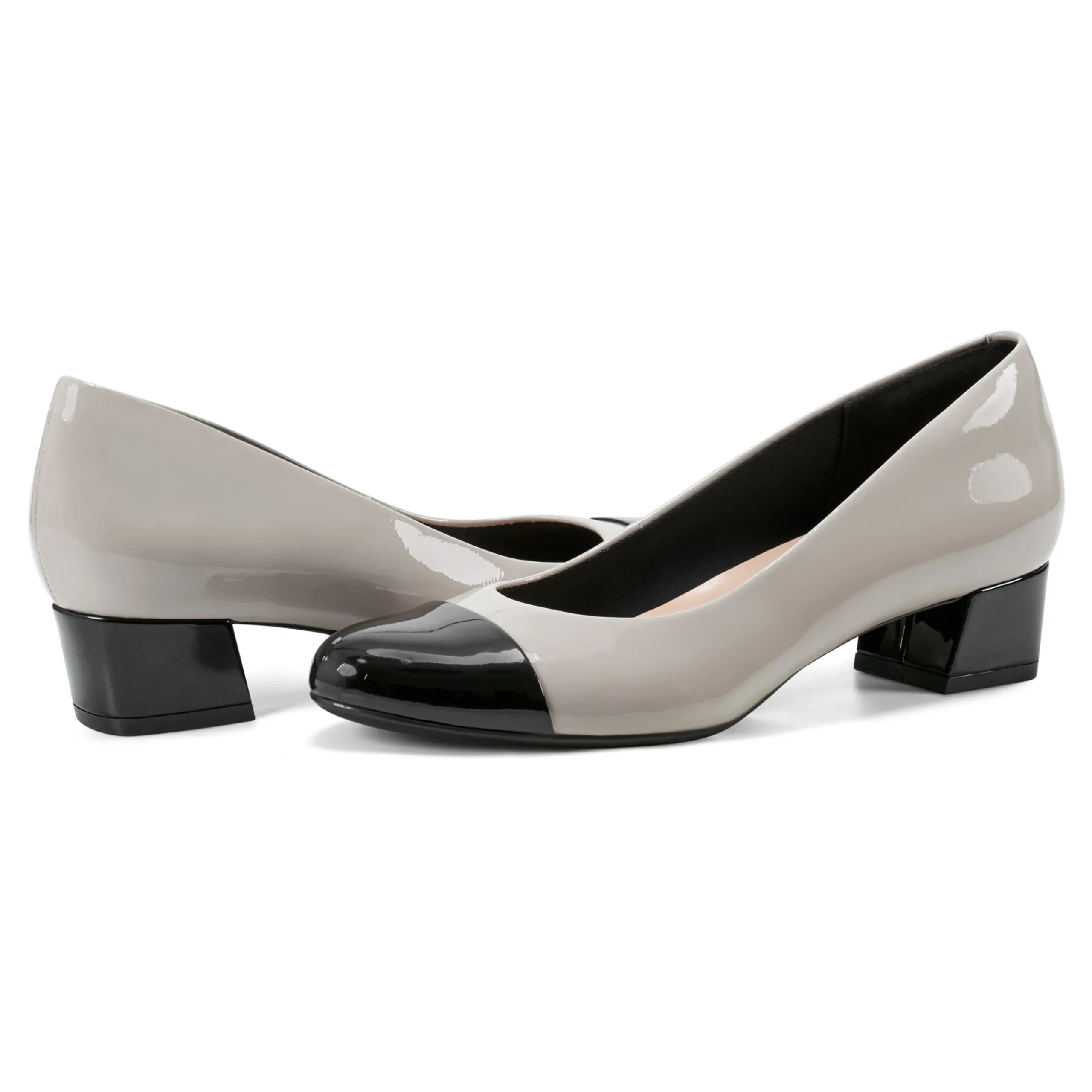 Clearance Easy Spirit Libie Dress Pumps GreyPatentLeather