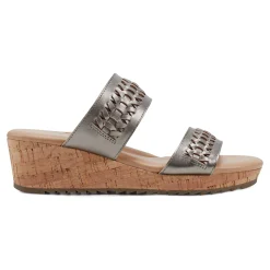 New Easy Spirit Lillia Platform Wedge Sandals Gold