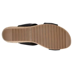 Discount Easy Spirit Lillia Platform Wedge Sandals BlackLeather