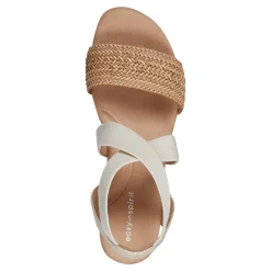New Easy Spirit Lorena Wedge Sandals Natural