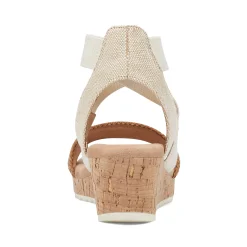 New Easy Spirit Lorena Wedge Sandals Natural