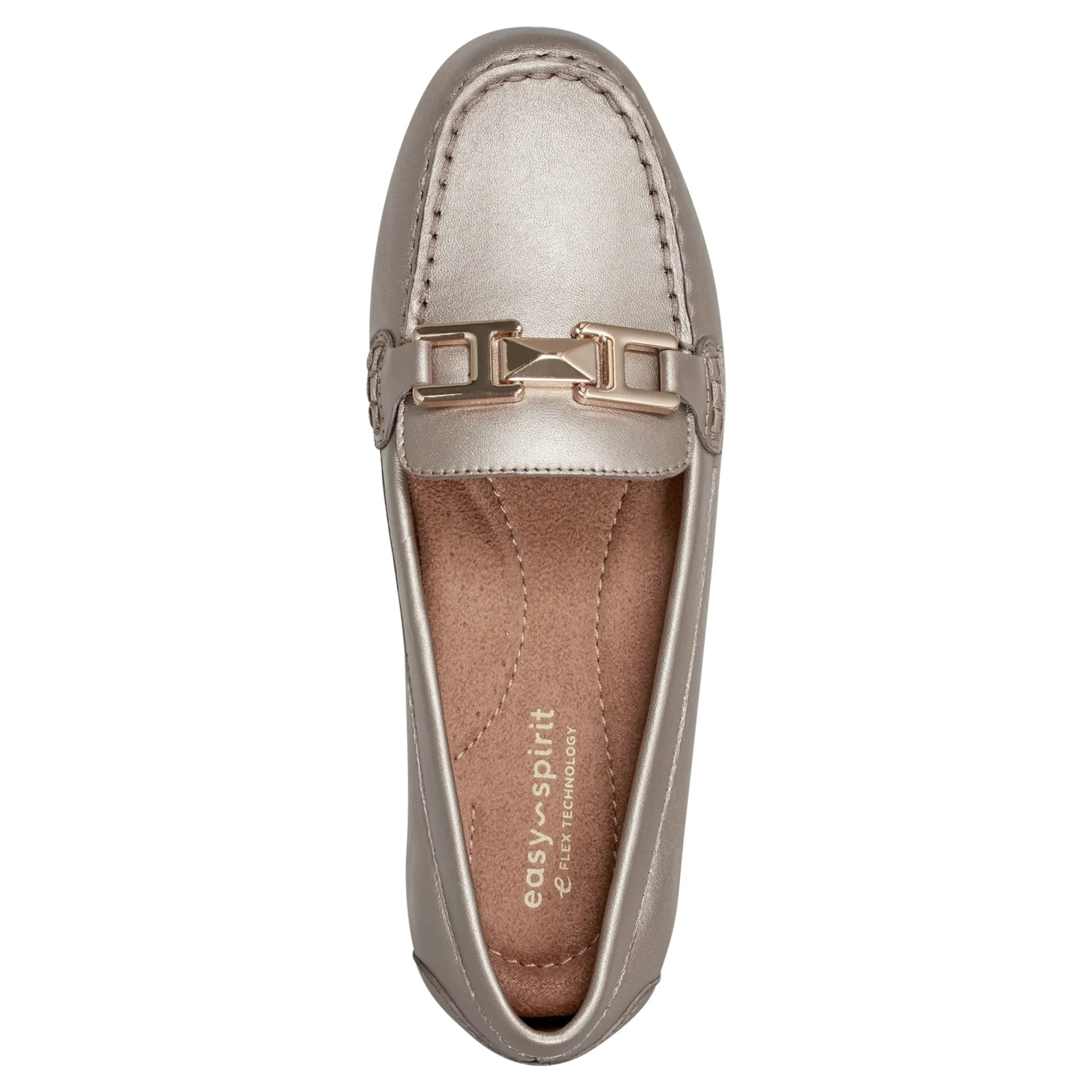 Sale Easy Spirit Mallorie Casual Loafers BronzePearlized