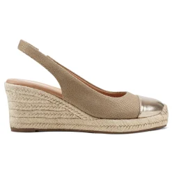 Discount Easy Spirit Margie Platform Wedge Slingbacks Gold