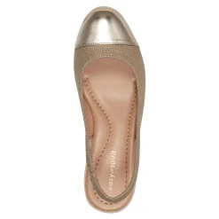 Discount Easy Spirit Margie Platform Wedge Slingbacks Gold