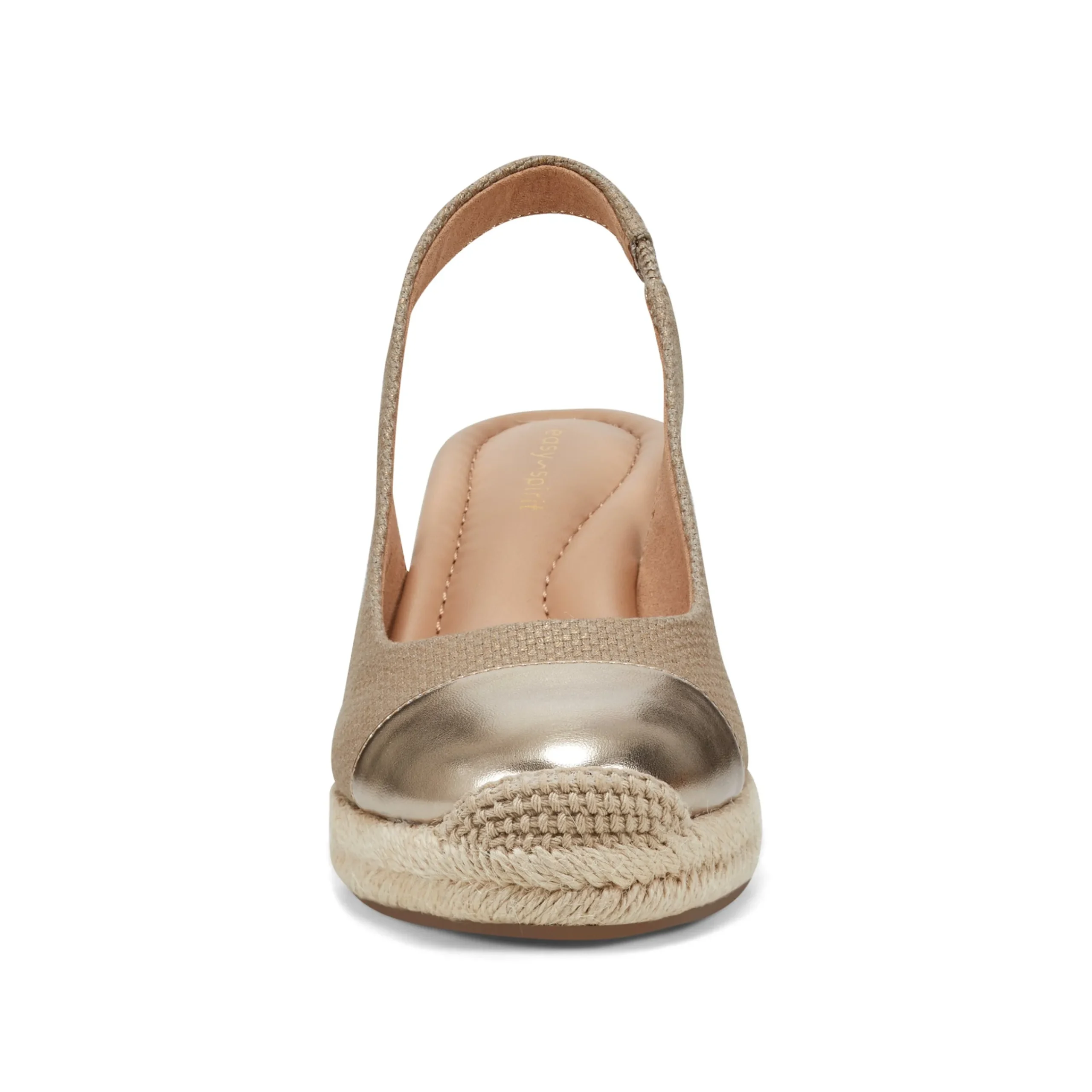 Discount Easy Spirit Margie Platform Wedge Slingbacks Gold