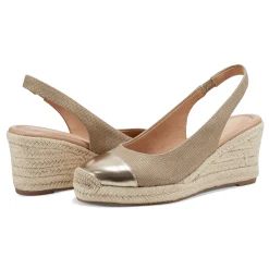 Discount Easy Spirit Margie Platform Wedge Slingbacks Gold