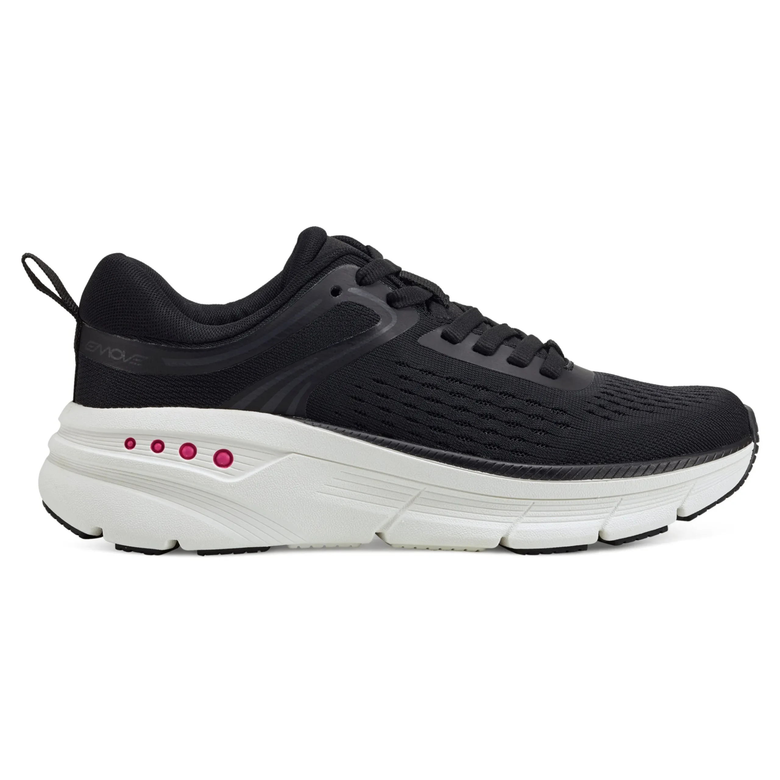 Best Easy Spirit Maxine EMOVE Walking Shoes BlackKnit