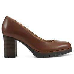 Online Easy Spirit Mckay Lug Sole Dress Pumps BrownLeather