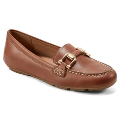 New Easy Spirit Megan Casual Loafers BrownLeather