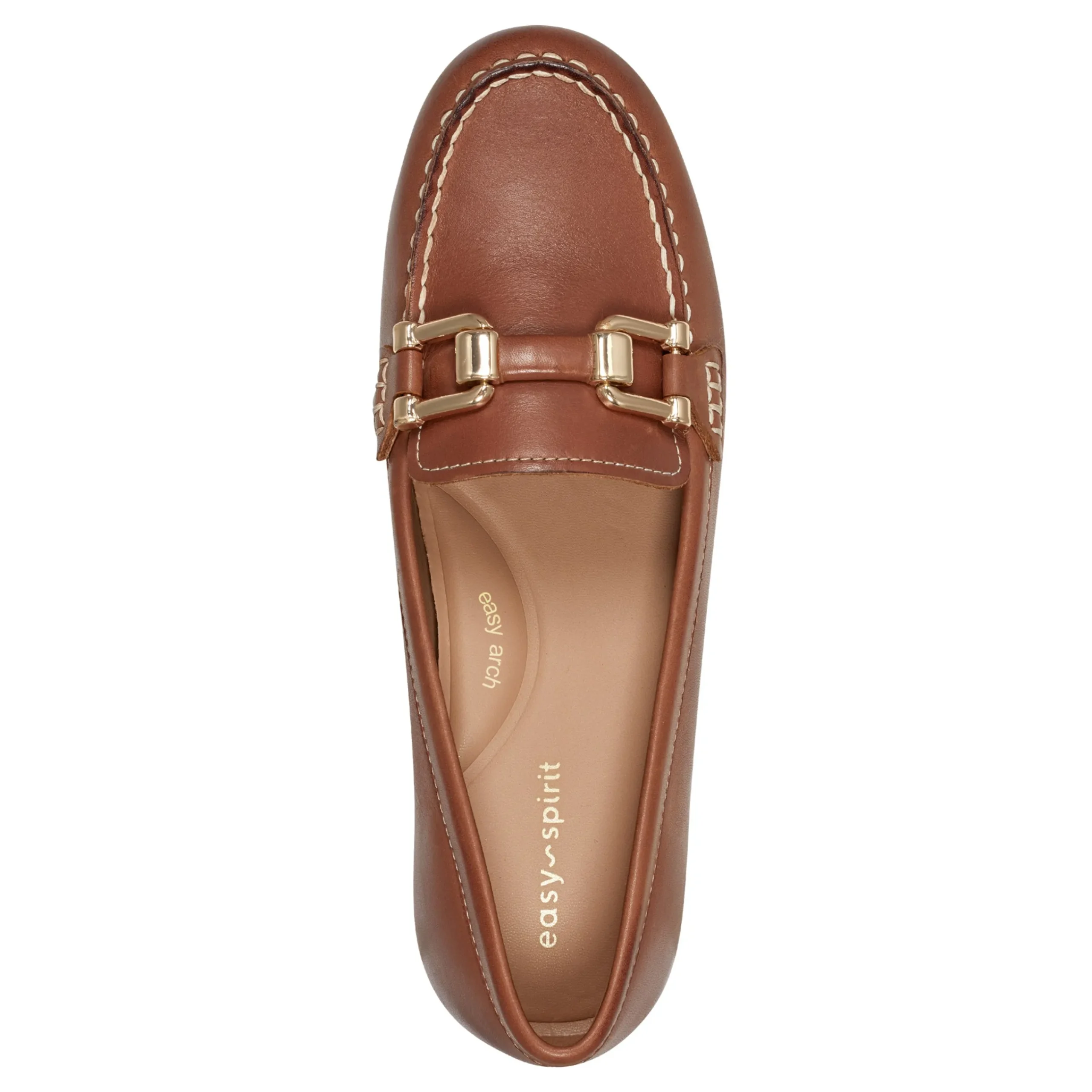 New Easy Spirit Megan Casual Loafers BrownLeather