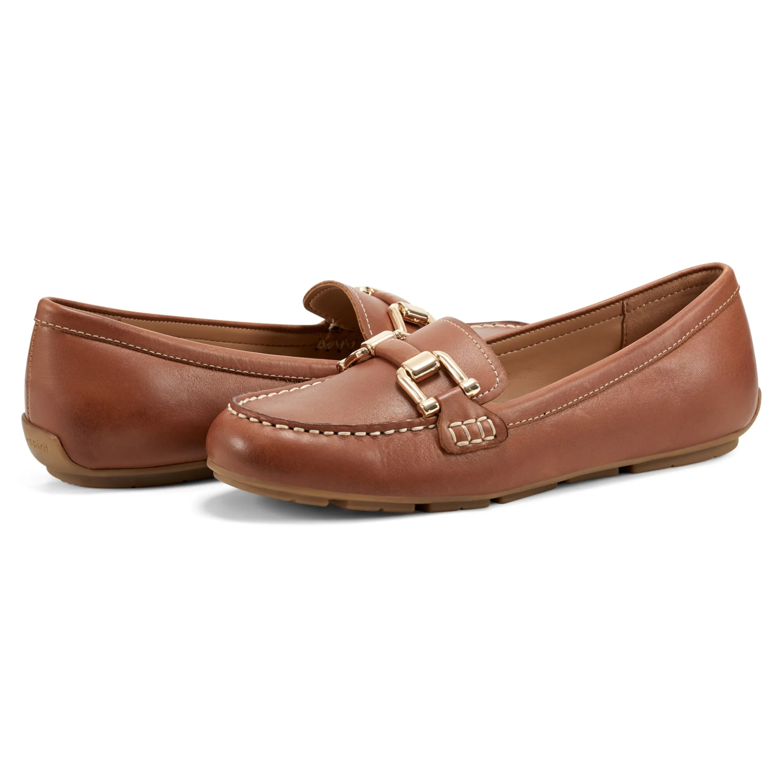 New Easy Spirit Megan Casual Loafers BrownLeather