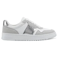 Clearance Easy Spirit Merci Lace Up Sneakers White/Silver