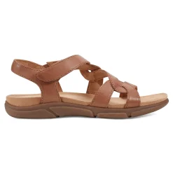 Sale Easy Spirit Minny Casual Sandals BrownLeather