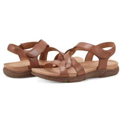 Sale Easy Spirit Minny Casual Sandals BrownLeather