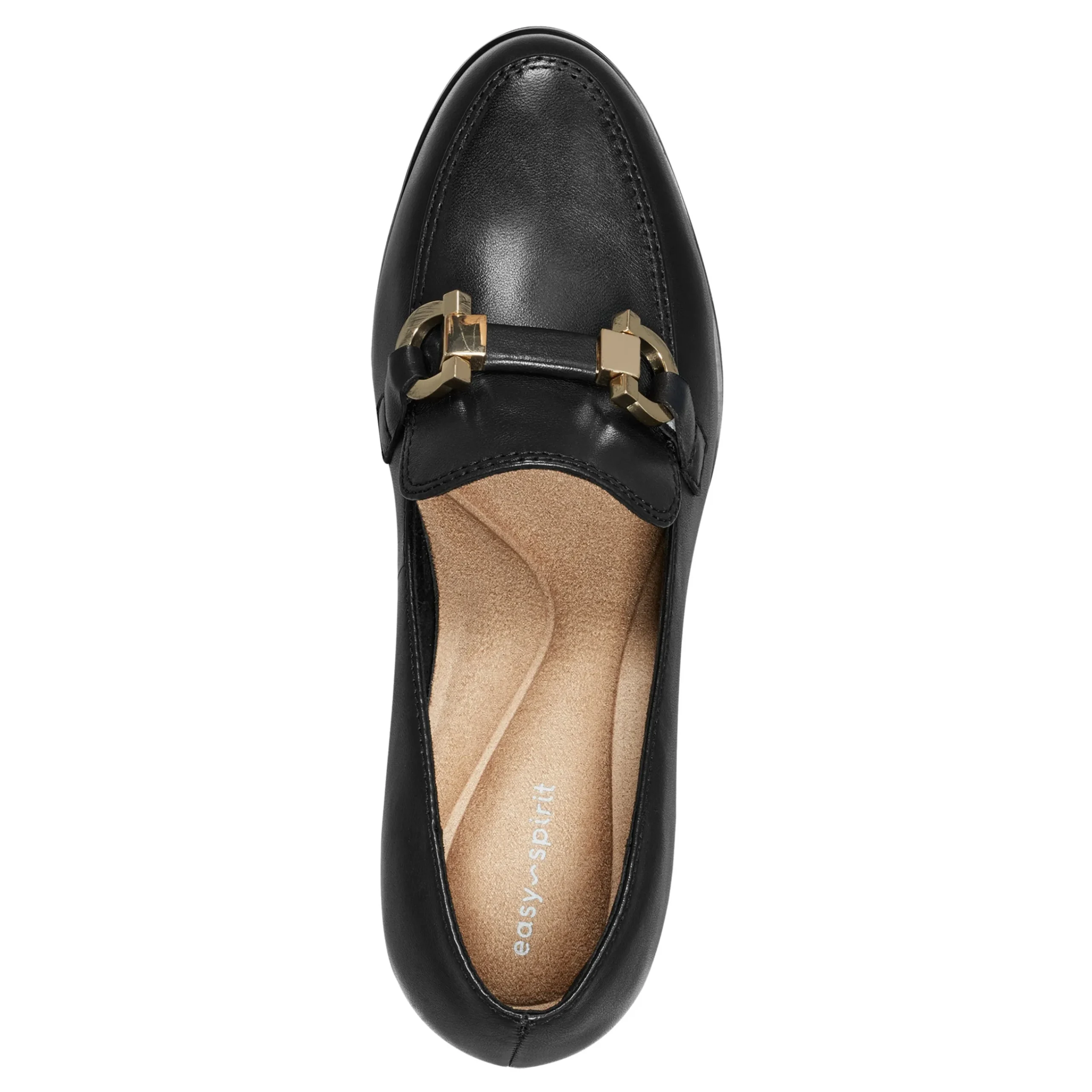 Outlet Easy Spirit Mirror Lug Sole Dress Pumps BlackLeather