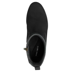 Easy Spirit Morgan Lug Sole Casual Booties BlackNubuckLeather
