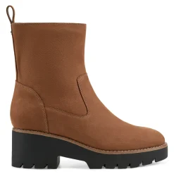 Clearance Easy Spirit Morgan Lug Sole Casual Booties TanNubuckLeather