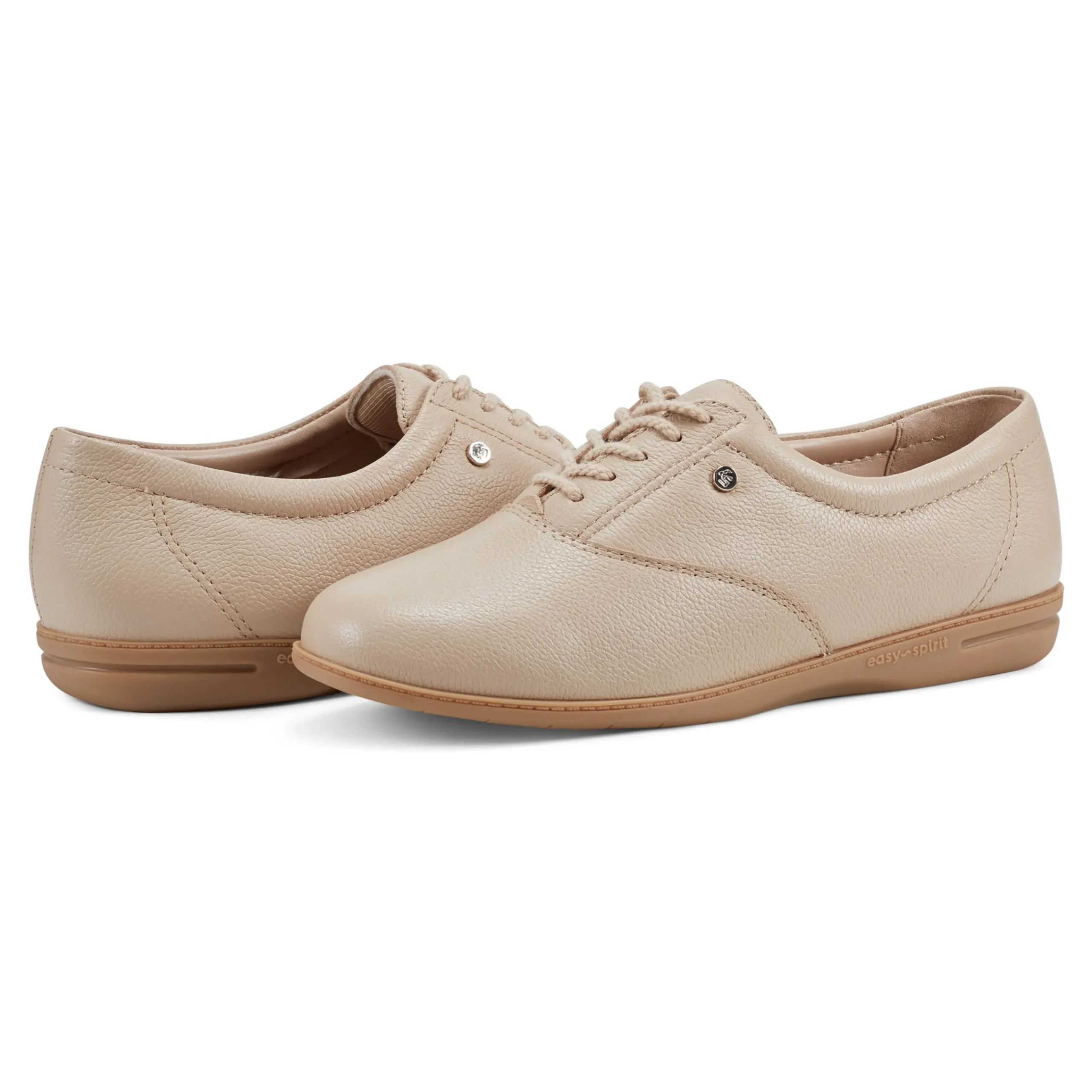 Best Easy Spirit Motion Leather Oxfords NaturalLeather