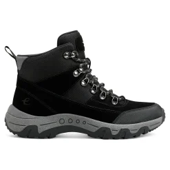 New Easy Spirit Nylaa Lace Up Hiker Booties BlackSuede