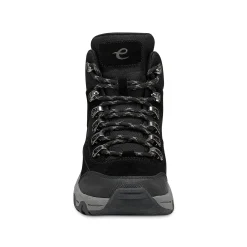 New Easy Spirit Nylaa Lace Up Hiker Booties BlackSuede
