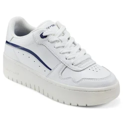 Easy Spirit Onyx Lace Up Platform Walking Shoes WhiteNavy